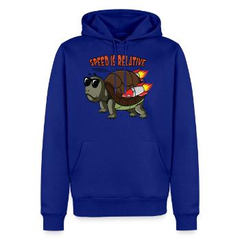 Speed is relative fast turtle with a turbo engine - Men's Premium Hoodie - royal blue - Front