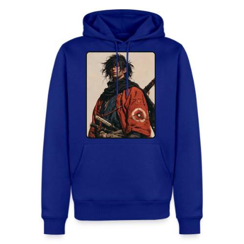 Young Samurai Warrior Portrait - Men's Premium Hoodie