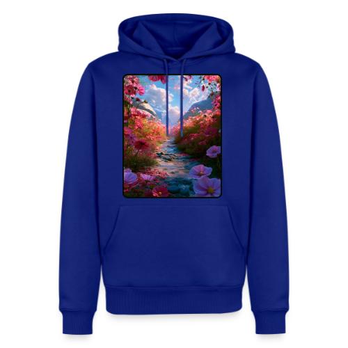 Dreamy Cosmos Valley Landscape Art - Men's Premium Hoodie