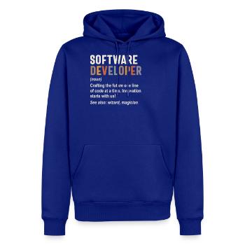 Software Developer - Crafting the Future with Code - Men's Premium Hoodie - royal blue - Front