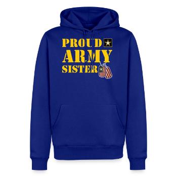 US Army Proud Sister Shirt Military Pride T-Shirt - Men's Premium Hoodie - royal blue - Front