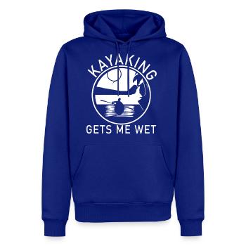 KAYAKING GETS ME WET - Men's Premium Hoodie - royal blue - Front