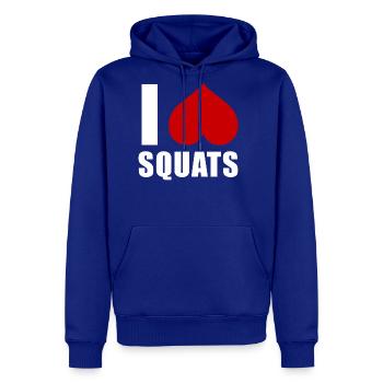 I Heart Squats - Men's Premium Hoodie - royal blue - Front