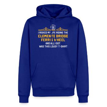 Clemente Bridge Ferris Wheel - Men's Premium Hoodie - royal blue - Front