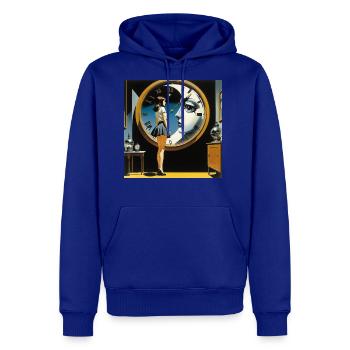 Girl moon clock - Men's Premium Hoodie - royal blue - Front