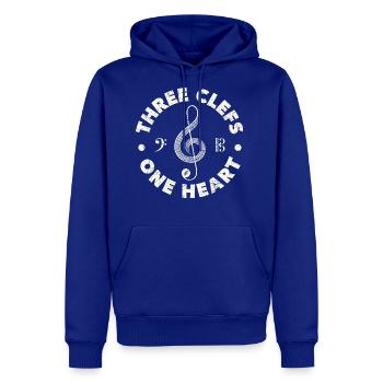 Three clefs. Dark colors - Men's Premium Hoodie - royal blue - Front