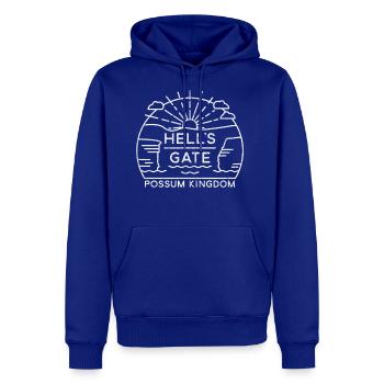 Hell's Gate Possum Kingdom Lake Texas Day Monoline - Men's Premium Hoodie - royal blue - Front