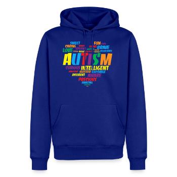 Autism Awareness Autism Heart Shirt - Men's Premium Hoodie - royal blue - Front