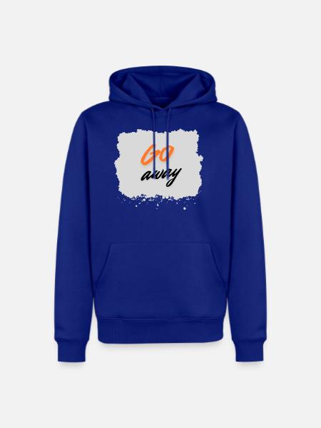 Go Away - Men's Premium Hoodie - royal blue