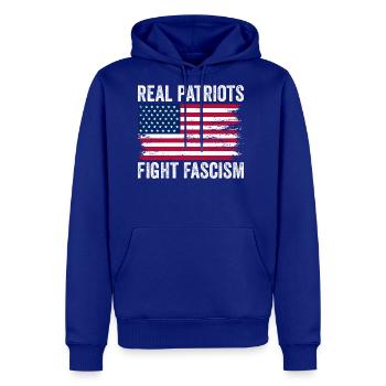 Real Patriots Fight Fascism Anti Fascism - Men's Premium Hoodie - royal blue - Front