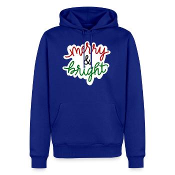 Merry And Bright - Men's Premium Hoodie - royal blue - Front
