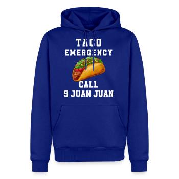 5 De Mayo Taco Emergency Call 9 Juan Juan Mexican - Men's Premium Hoodie - royal blue - Front
