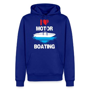 I Love Motor Boating Funny Boating - Men's Premium Hoodie - royal blue - Front