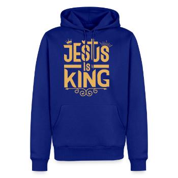 Jesus Is King - Men's Premium Hoodie - royal blue - Front