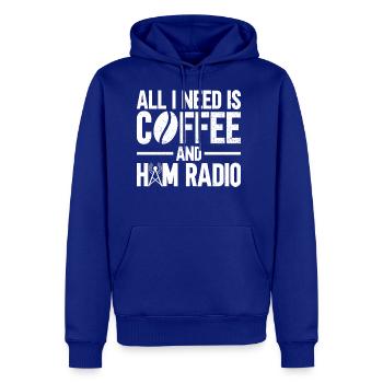 All I Need Is Coffee And Ham Radio Ham Radio Radio - Men's Premium Hoodie - royal blue - Front