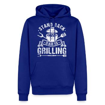 Bbq Smoker Dad Grilling - Men's Premium Hoodie - royal blue - Front