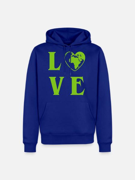 Love Planet Earth - Men's Premium Hoodie - royal blue