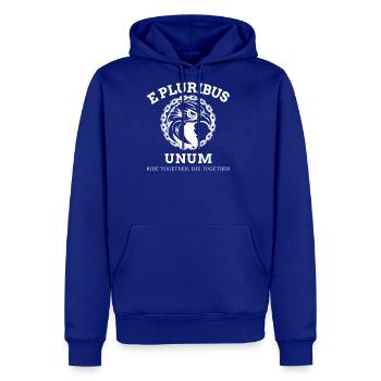 American Patriot E Pluribus Unum Bald Eagle Ride - Men's Premium Hoodie - royal blue - Front