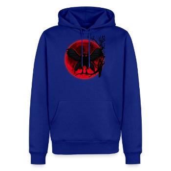 yptid Red Moon on Tree Mothman Folklore - Men's Premium Hoodie - royal blue - Front