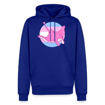 Trans Pride Manta Ray - Men's Premium Hoodie - royal blue - Front