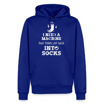 Funny Missing Sock Laundry Joke - Men's Premium Hoodie - royal blue - Front