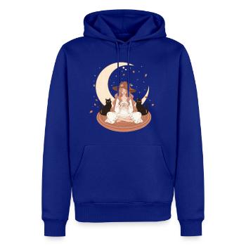 Enchanted Autumn Witch & Moonlight - Men's Premium Hoodie - royal blue - Front