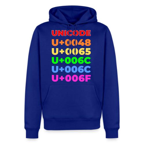 Hello, in unicode - Men's Premium Hoodie