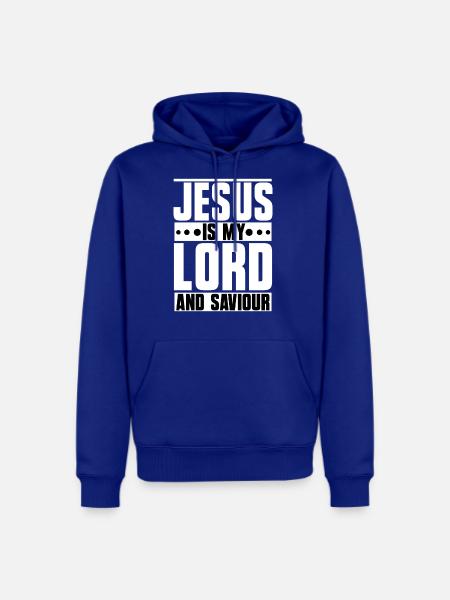 Jesus is my Lord and Saviour - Men's Premium Hoodie - royal blue