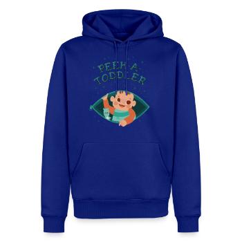Peek-a-Toddler child play fun Peek-a-Toddler child - Men's Premium Hoodie - royal blue - Front