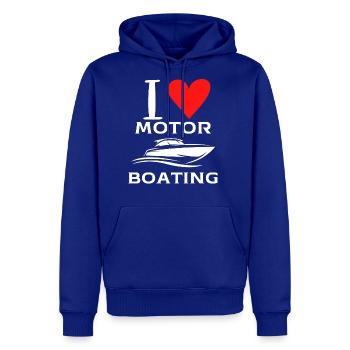 I love motor boating - Men's Premium Hoodie - royal blue - Front