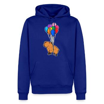 Capybara Giant Cavy Rodent With Balloons Capybara - Men's Premium Hoodie - royal blue - Front