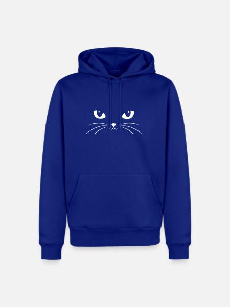 Cat Face - Men's Premium Hoodie - royal blue