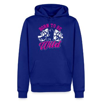 born to be wld - Men's Premium Hoodie - royal blue - Front