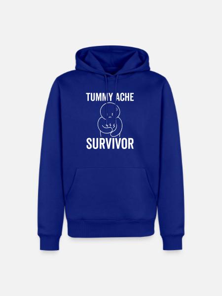 Tummy Ache Survivor - Men's Premium Hoodie - royal blue