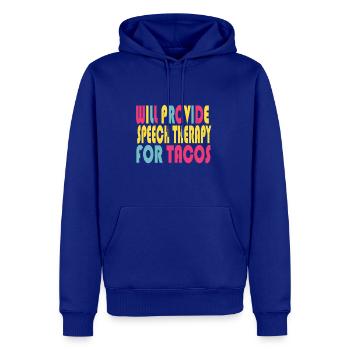 ll provide speech therapy for tacos speech therapy - Men's Premium Hoodie - royal blue - Front