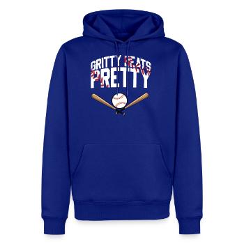Gritty Beats Pretty Funny - Molleton à capuche Premium pour homme - bleu roi - Devant