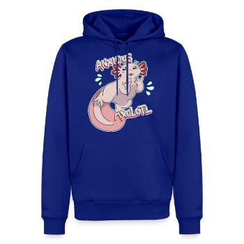 Anxious Axolotl - Men's Premium Hoodie - royal blue - Front