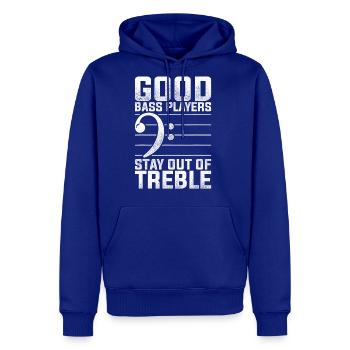 Bass Clef Funny Bass Guitar Player Bass Guitar - Men's Premium Hoodie - royal blue - Front