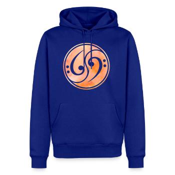 Bass Clef Music Bass Guitar - Men's Premium Hoodie - royal blue - Front
