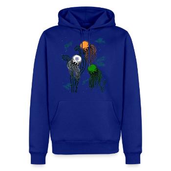 India Jellyfish - Men's Premium Hoodie - royal blue - Front