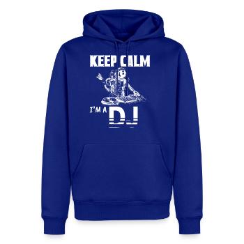 Keep Calm I'm A DJ Funny Deejay Disc Jockey Slogan - Men's Premium Hoodie - royal blue - Front