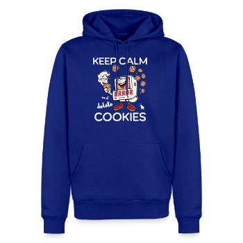 Funny Delete Cookies Retro Computer Cartoon Humor - Men's Premium Hoodie - royal blue - Front
