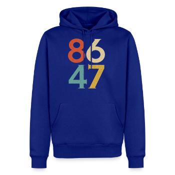 8647 Anti Trump Retro Vintage, 86 47 - Men's Premium Hoodie - royal blue - Front