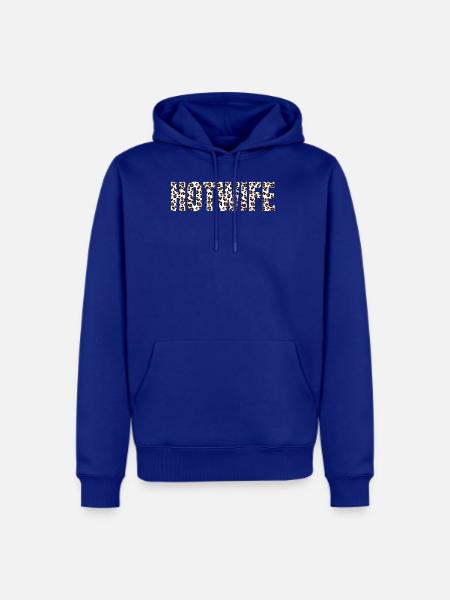 Hotwife Leopard - Men's Premium Hoodie - royal blue