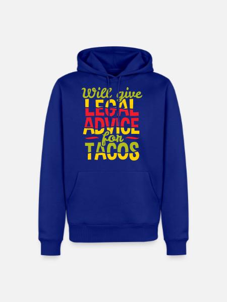 Lawyer Legal Advice Taco - Men's Premium Hoodie - royal blue