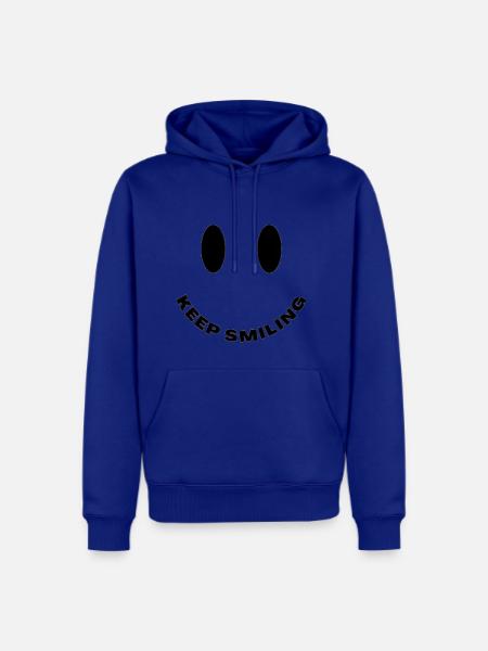 Keep smiling tshit - Men's Premium Hoodie - royal blue