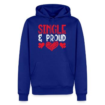 Single And Proud - Men's Premium Hoodie - royal blue - Front