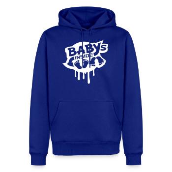 Babies Inside 2 Twins Pregnant Belly Funny - Men's Premium Hoodie - royal blue - Front