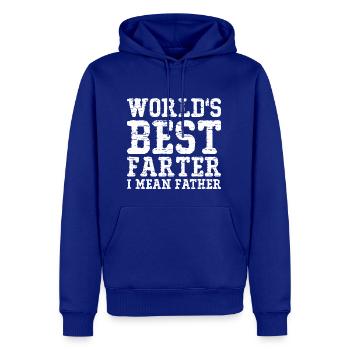 world s best farter i mean father - Men's Premium Hoodie - royal blue - Front