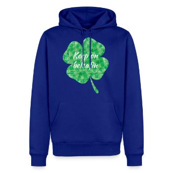 Clover Lucky Charm Leaf - Men's Premium Hoodie - royal blue - Front